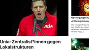 Auf barrikade.info ist zu lesen, was die «Republik» unter Verschluss hielt: Teil der der Storyserie über die Gewerkschaft Unia. (Screenshot barrikade.info)