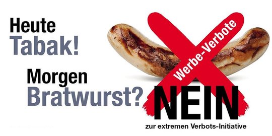 Wird jetzt ein Hamsterkauf für Bratwürste einsetzen oder war das Sujet einfach nicht besonders glücklich...
