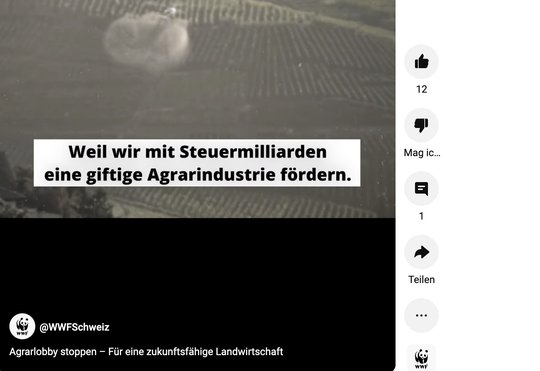 Gemeinsam mit dem WWF: Negativkampagne gegen die Agrarlobby der Umweltverbände... (Clip Feinheit/WWF)