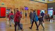 Pendlerstrom im Bahnhof Genf-Cornavin