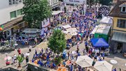 Bereits wieder Vergangenheit: Die Fanzone in der Thuner Altstadt... (Bild: Stadt Thun/zVg)