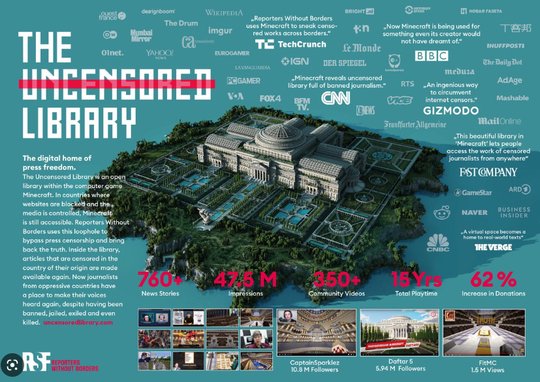 Das Projekt mit einer Bibliothek gegen Zensur startete RSF vor drei Jahren...     (Bild: RSF)