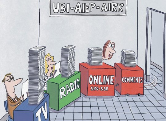 Insgesamt 774 Beanstandungen gingen 2022 bei den der UBI vorgelagerten acht Ombudsstellen der Radio- und Fensehveranstalter ein... (Bild: UBI)