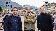 Das Trio an der Glarner Landsgemeinde (©SRF)