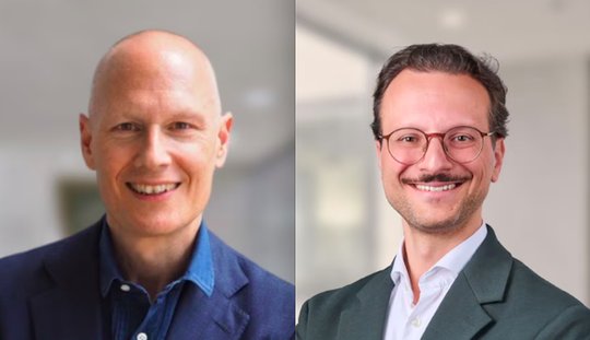Tarkan Özküp (l.) leitet den neuen CAS, Valerio Stallone führt das Departement Marketing & Digital an der HWZ... (Bild: zVg / HWZ)