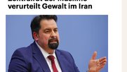 Die erste Sorge bei den Iran-Protesten gilt im Deutschlandfunk der möglichen Islamophobie in Deutschland. (Bildschirmfoto Deutschlandfunk)