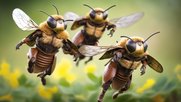 Die Key-Visuals für die Bee-Hero-Kampagne wurden mittels AI kreiert…     (Bild: Agentur am Flughafen)