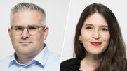 Roman Unternährer ist neuer Leiter Radio und Giulia Cresta übernimmt die neu geschaffene Stelle als Leiterin Digital & Audience Development…   (Bild: CH Media/zVg)