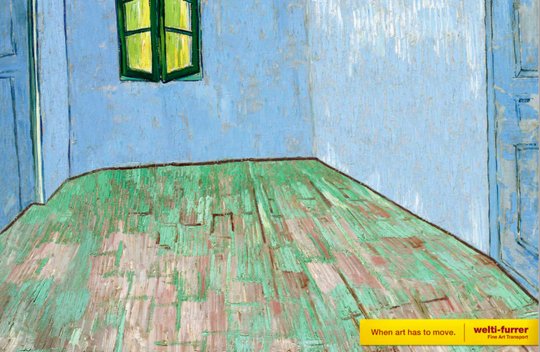 Doppelt geehrt: Die Kampagne «When art has to move» für Welti-Furrer Fine Art Transport...         (Bild zVg.)