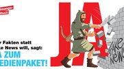 Ein Nein zu dieser Abstimmungsvorlage würde die nationale Medienpolitik über Jahre blockieren, schreiben die Gewerkschaften...