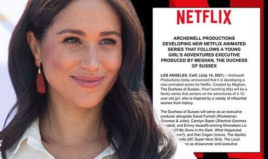 Herzogin Meghan musste von Netflix eine Absage hinnehmen...         (Bild: Daily Express)