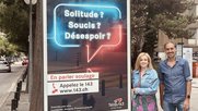 Saëlle Bornet von der «Dargebotenen Hand Wallis» und Philippe Barman, Leiter Vertrieb und Marketing bei Horizon...     (Bild zVg.)