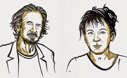 Handke und Tokarczuk (© Nobel Media)