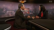 Da klang er noch versöhnlicher: Roger Schawinski damals in seiner Talkshow mit Nathalie Wappler...               (Screenshot SRF) 