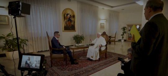 Papst Franziskus macht sich grosse Sorgen, dass sich der Krieg gegen die Ukraine ausweitet...           (Bild Screenshot RSI)
