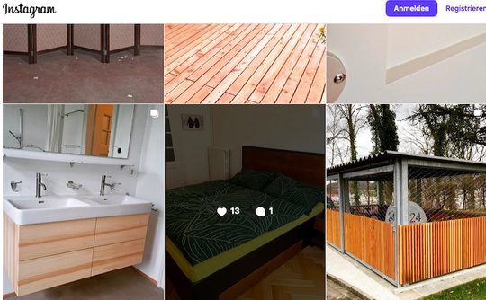 Vor allem Instagram wird zu einer immer wichtigeren Suchplattform für KMU-Dienstleistungen... (Bild: Screenshot Instagram)