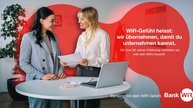 Der Claim «Banking mit dem WIR-Gefühl» fliesst gestalterisch in das neue Corporate Design und in die Bildwelt… (Bild: zVg)