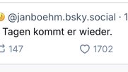 NeuerShitstormvonJanBohmermannwegenAuferstehungs-PostingwieKleinReportberichtet