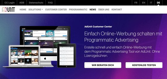 Die AdUnit AG hat sich auf Self-Booking-Software für Publisher und Agenturen unter anderem im Bereich Programmatic Advertising spezialisiert…
