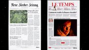 Gleich und gleich gesellt sich gern, lautet das gemeinsame Narrativ von NZZ und «Le Temps». (Bild Screenshot NZZone)