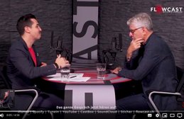 Flavio Camenzind «talkt» mit Marcel Reif