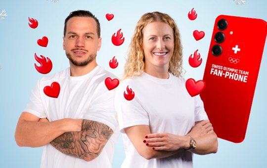 Beherzte Glückwünsche an die Lieblingssportler via WhatsApp... (Bild: zVg)