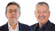 Roelof Konterman (l.) und Internet-Pionier Daniel Grossen wurden nach dem Closing des Marktplatz-Joint-Ventures aus dem VR verabschiedet...                (Bild: zVg)