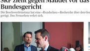 «Tages-Anzeiger»-Schlagzeile nachträglich abgeschwächt...