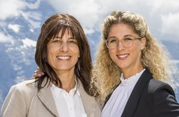 Janine Geigele (l.) mit Jolanda Neff...
