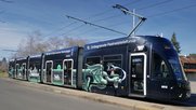 Salt mit gebrandetem Tram in Basel (zVg)