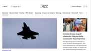 Das System zur Aufbereitung und Ausgabe der NZZ-Website hatte in der Nacht auf Donnerstag Probleme... (Bild Screenshot nzz.ch)
