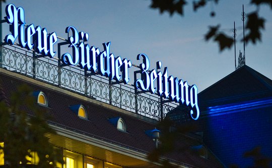«Corona-Nothilfe zurückbezahlt»: NZZ will eine Dividende von 250 Franken pro Aktie ausschütten. (Bild © NZZ)