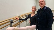 Zurück im Studio: Anastasia aus Kiew mit Heinz Spoerli in der Opernhaus-Ballettschule an der Zürcher Dufourstrasse (Bild © André Häfliger/Klein Report)
