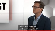 Abschied von der Bildfläche oder nur vom Bildschirm? Christian Dorer in einer letzten Einstellung bei seiner Talkshow «Hier fragt der Chef», am Freitag auf Blick TV… 
