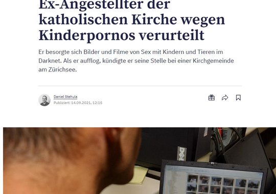 Anonymität bleibt: Es gibt 20 katholische Kirchgemeinden rund um den Zürichsee...