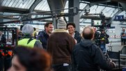 Dreharbeiten mit Roger Federer und Trevor Noah im Zürcher Bahnhof...    (Bild: zVg)
