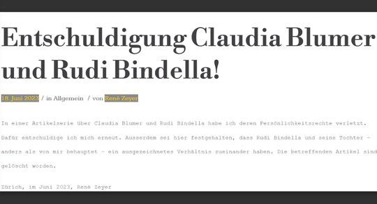 Nach jahrelangem Rechtsstreit Vereinbarung vor dem Zürcher Bezirksgericht getroffen...