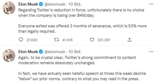 Elon Musk zeigt sich auf seinem Twitter-Account mit dem Foto eines unschuldigen Buben. Nicht alle nehmen ihm dieses Image ab...         (Bild: Twitter)