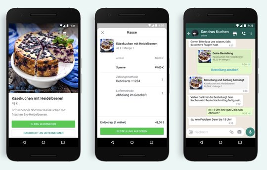 WhatsApp will immer mehr «unkomplizierte und bequeme» Lösungen für unternehmerische Zwecke anbieten...