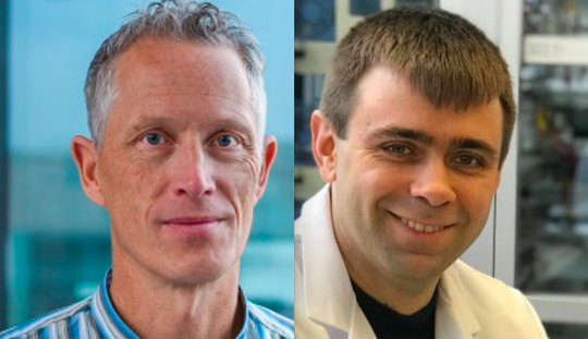 Hoher Impact: Umwelt-Wissenschaftler Bernd Nowack und Nano-Forscher Maksym Kovalenko (v.l.n.r.) (Bild © Empa)