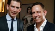 Sebastian Kurz und Peter Thiel sind alte Bekannte, wie diese gemeinsam verschickte Aufnahme auf Twitter aus dem Jahre 2017 beweist...