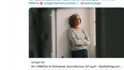Anuschka Roshani erzählt ihre eigene Geschichte im «Spiegel»: «Super Heft»! Vielen Dank! Obwohl Du eine Frau bist, hast Du brilliert! Lg»...