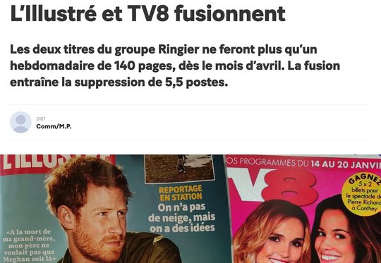 Auch beim Konkurrenz-Verlag Tamedia Romandie mit «Le Matin» wird gross über den erneuten Stellenabbau berichtet...