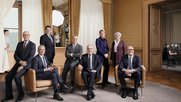  Kanzler Viktor Rossi (GLP), Bundesräte Beat Jans (SP), Albert Rösti (SVP) und Ignazio Cassis (FDP), Bundespräsident Guy Parmelin (SVP), Bundesrätinnen Karin Keller-Sutter (FDP) und Elisabeth Baume-Schneider (SP) sowie Bundesrat Martin Pfister (Die Mitte)