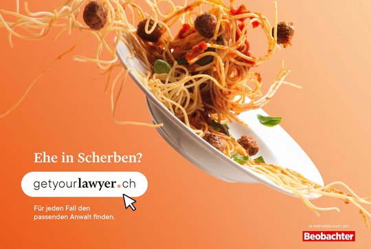Ringier Axel Springer pusht sein Start-up getyourlawyer.ch in den eigenen Titeln...