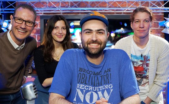Die neue Redaktion für «Film demnächst»: Philipp Portmann, Ana von Halle, Carmine Carmenito und Rahel Buri (v.l., Foto zVg.)