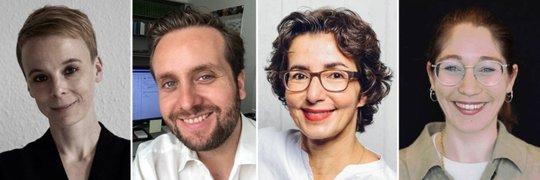 Neu für die Zürcher in Berlin: Hannah Bethke, Oliver Maksan, Fatina Keilani und Kalina Oroschakoff (v.l.)...          (Bild: NZZ)