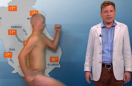 Kabarettist Beat Schlatter mit Flitzer
