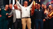 Siegerteam im Jubel an Gala in Dübendorf...