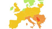 Wirklich «gut» ist die Lage der Medien nur in den skandinavischen Ländern, in Irland und den Niederlanden... (Bild: Screenshot RSF)